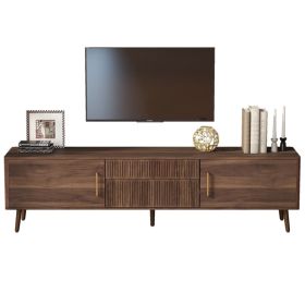 Mid Century TV Stand with 2 Drawers, Media Console Table for TVs up to 80'', Entertainment Center with Storage for Living room, Bedroom, Home The