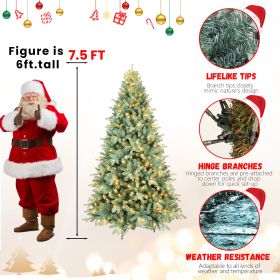 PE, PVC Christmas Tree, Christmas Decorations, With Lights (Option: Half of 15ft)