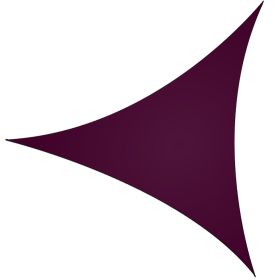 1Pc Shade Sail Patio Cover Shade Canopy Camping Sail Awning Sail Sunscreen Shelter Triangle Cover For Kindergarten Playground Outdoor (Option: Purple-L)