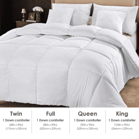 Polyester Brushed Single Quilt With Microfiber Filling, Down Alternative, OKO-100 Certified, CPC Children's Certified, Shipped Via Amazon Logisti (Color: White)